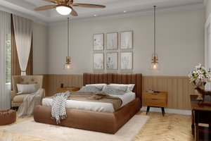 Interior - Master Bedroom for Craftsman House Plan #54-381 - 4 bed, 3.5 bath