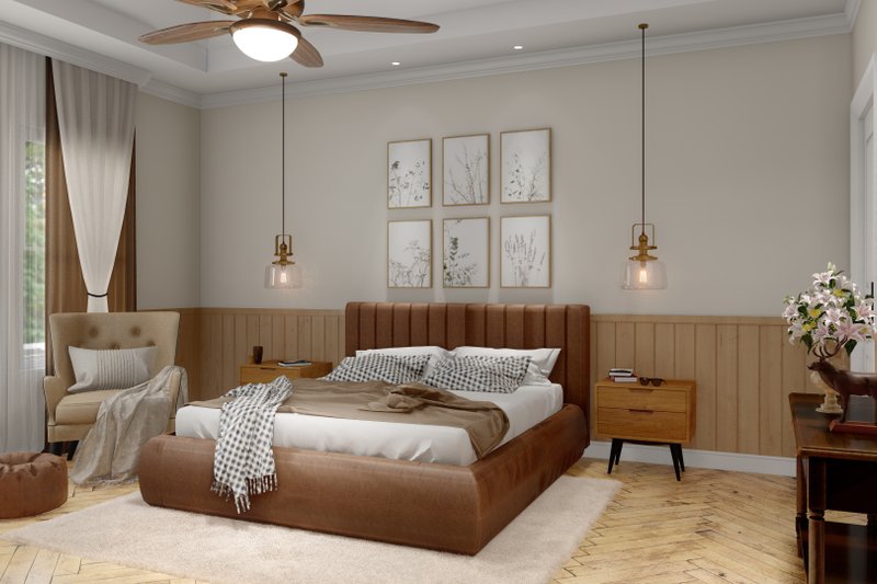 Dream House Plan - Interior - Master Bedroom for Craftsman House Plan #54-381 - 4 bed, 3.5 bath