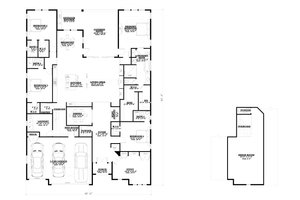 Floor Plan - Main Floor for Cottage House Plan #1112-2 - 4 bed, 4.5 bath
