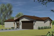 Ranch Style House Plan - 3 Beds 4 Baths 1612 Sq/Ft Plan #933-19 Exterior 