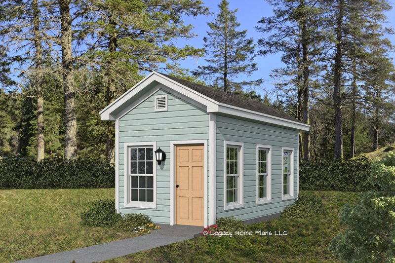 House Blueprint - Southern Exterior - Front Elevation Plan #932-875