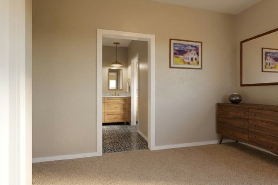 Interior - Bedroom 2 for Contemporary House Plan #126-309 - 3 bed, 2 bath