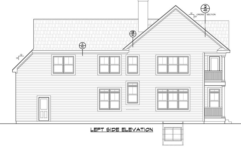 Dream House Plan - Exterior - Other Elevation for Traditional House Plan #20-2527 - 6 bed, 3.5 bath