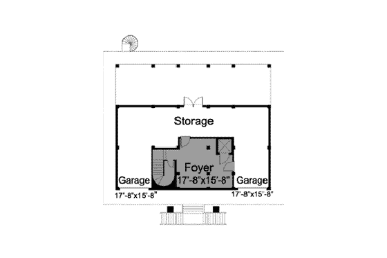 Floor Plan - Main Floor for Country House Plan #115-136 - 3 bed, 2 bath