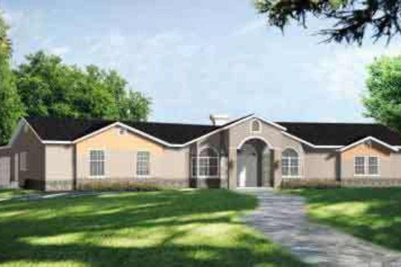 House Design - Ranch Exterior - Front Elevation Plan #1-829