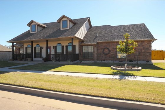 Exterior - Front Elevation for Colonial House Plan #65-343 - 4 bed, 2 bath