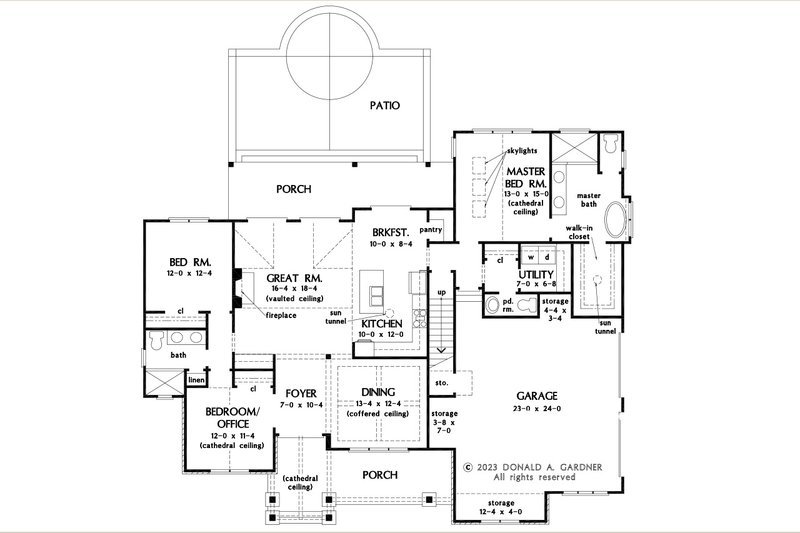 House Plan Design - Floor Plan - Main Floor for Craftsman House Plan #929-1179 - 3 bed, 2.5 bath