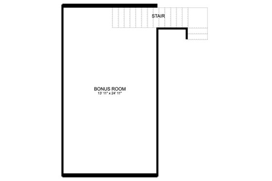 Floor Plan - Upper Floor for Traditional House Plan #1060-98, 0 bath