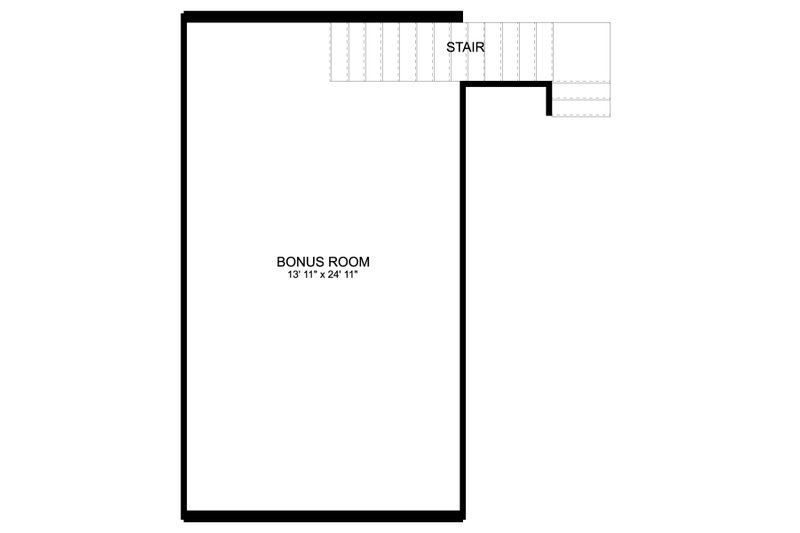 Architectural House Design - Floor Plan - Upper Floor for Traditional House Plan #1060-98, 0 bath