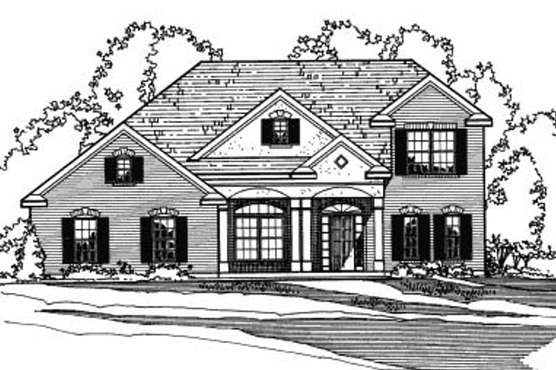 Traditional Style House Plan - 4 Beds 2.5 Baths 2257 Sq/Ft Plan #31-125