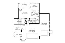 Dream House Plan - Traditional Floor Plan - Main Floor Plan #920-92