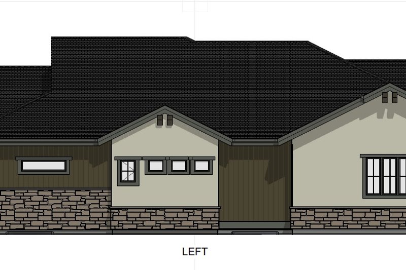 House Blueprint - Exterior - Other Elevation 3 for Farmhouse House Plan #1069-40 - 3 bed, 2.5 bath