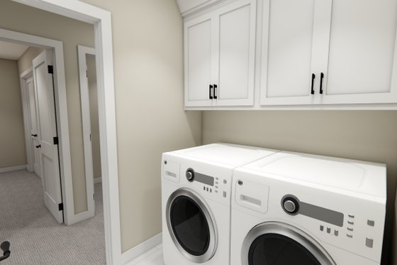 Interior - Laundry for Bungalow House Plan #51-1358 - 4 bed, 2.5 bath