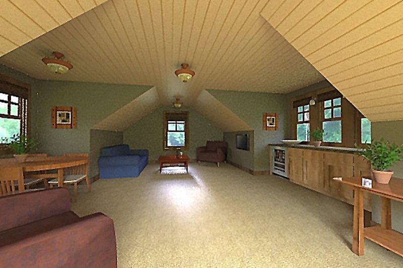 Dream House Plan - Bonus Room of Craftsman style home