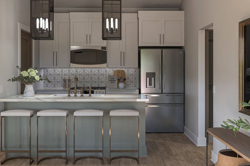 House Design - Interior - Kitchen for Modern House Plan #455-366 - 1 bed, 1 bath