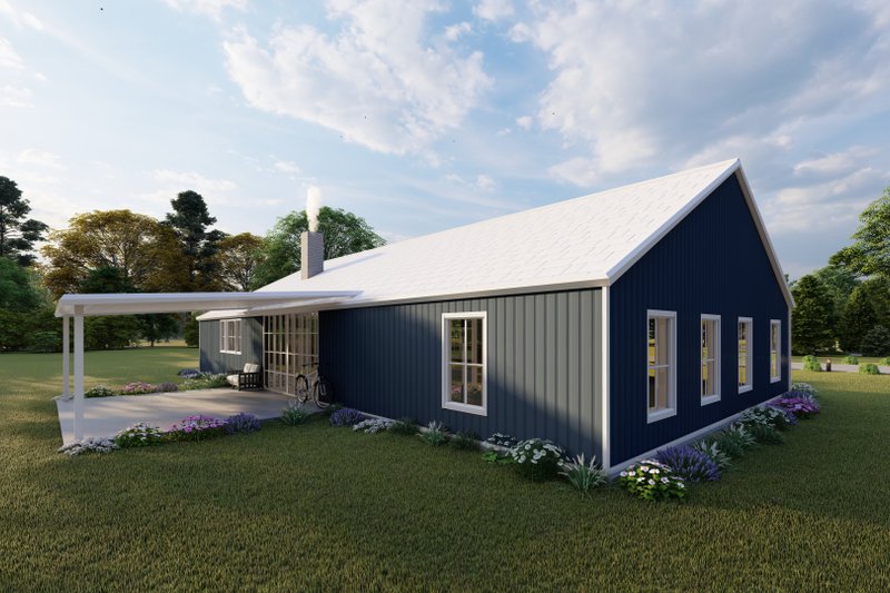 Dream House Plan - Exterior - Other Elevation 5 for Barndominium House Plan #1107-39 - 4 bed, 3 bath