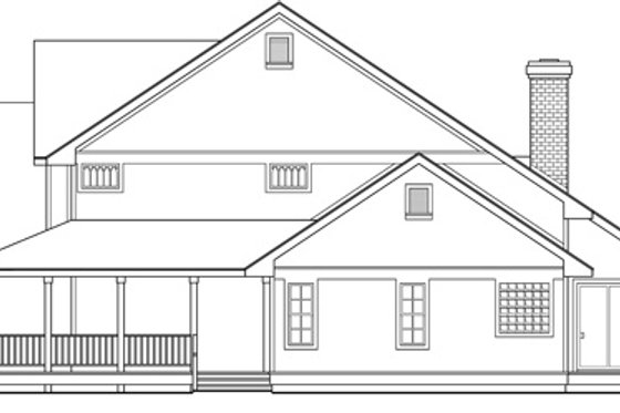 Exterior - Other Elevation 1 for Farmhouse House Plan #124-193 - 3 bed, 2.5 bath