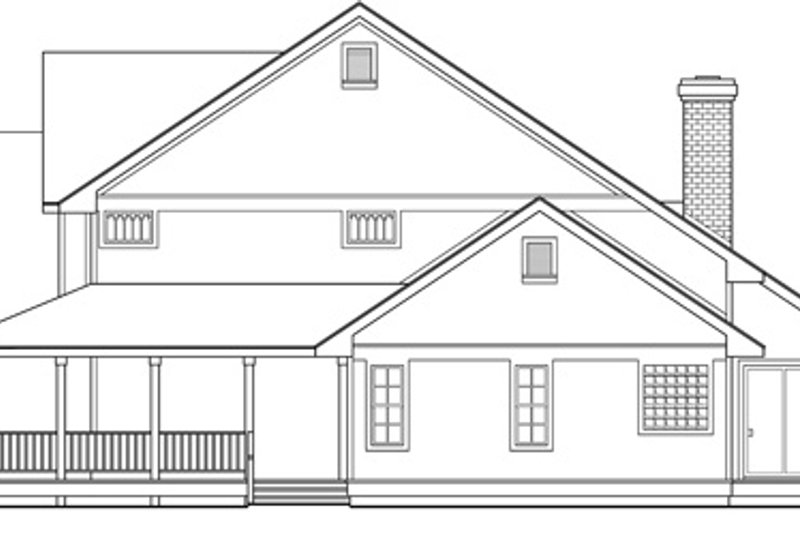 Home Plan - Exterior - Other Elevation 1 for Farmhouse House Plan #124-193 - 3 bed, 2.5 bath