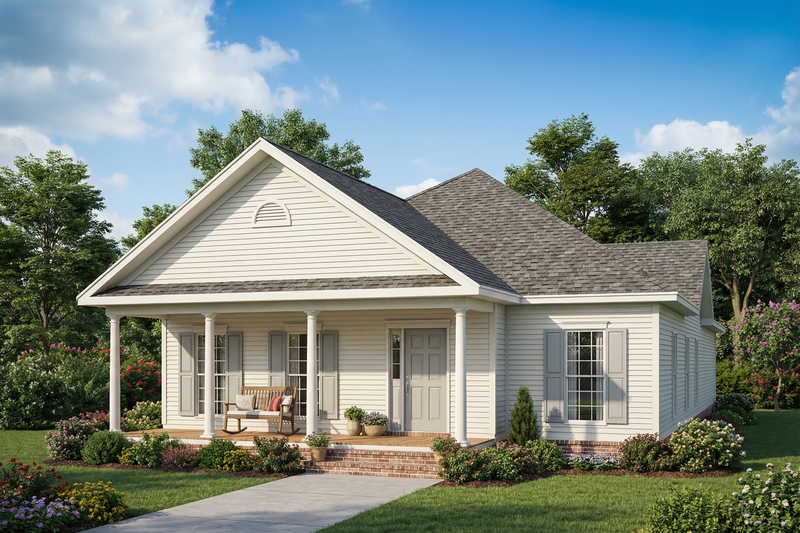 Dream House Plan - Traditional Exterior - Front Elevation Plan #17-2419