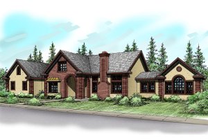 Traditional Exterior - Front Elevation Plan #124-320
