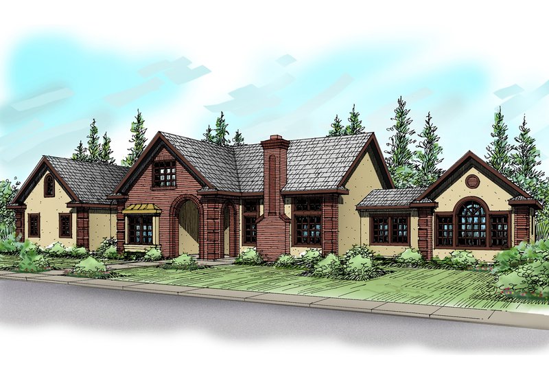 Dream House Plan - Traditional Exterior - Front Elevation Plan #124-320