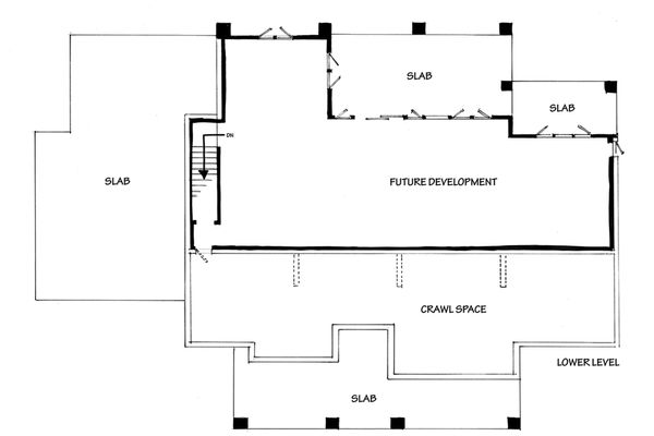 Architectural House Design - Country Floor Plan - Lower Floor Plan #942-57