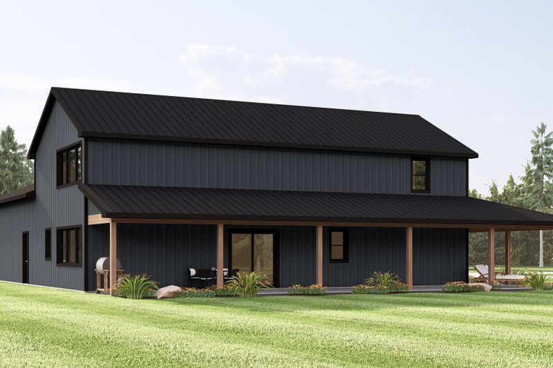 House Plan Design - Exterior - Other Elevation for Barndominium House Plan #1064-381 - 3 bed, 2.5 bath