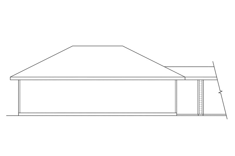 Home Plan - Exterior - Rear Elevation for Traditional House Plan #124-638, 0 bath