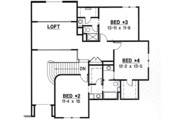 European Style House Plan - 4 Beds 5 Baths 3423 Sq/Ft Plan #67-441 