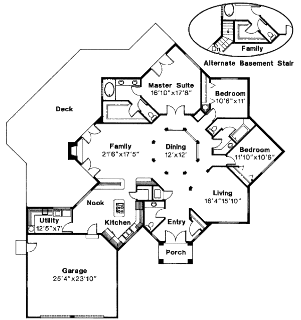House Design - Traditional Floor Plan - Main Floor Plan #124-146