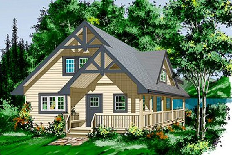 House Blueprint - Exterior - Front Elevation Plan #118-109