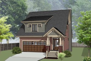House Blueprint - Bungalow Exterior - Front Elevation Plan #79-275
