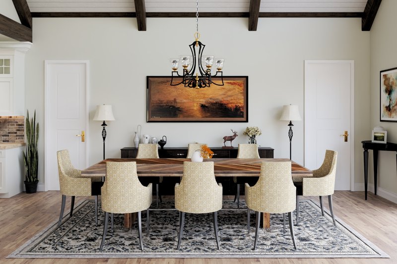Home Plan - Interior - Dining Room for Country House Plan #54-566 - 5 bed, 4 bath
