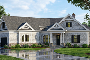 House Plan Design - Exterior - Front Elevation for Craftsman House Plan #119-416 - 3 bed, 2.5 bath