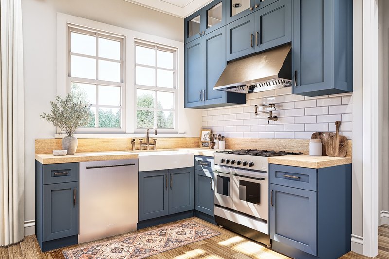 House Blueprint - Interior - Kitchen for Bungalow House Plan #54-605 - 3 bed, 2 bath