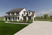 Country Style House Plan - 4 Beds 2.5 Baths 3052 Sq/Ft Plan #1116-35 Exterior 