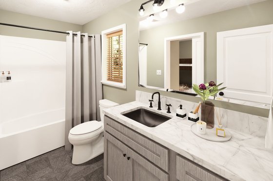 Interior - Bathroom for Cottage House Plan #44-301 - 1 bed, 1 bath