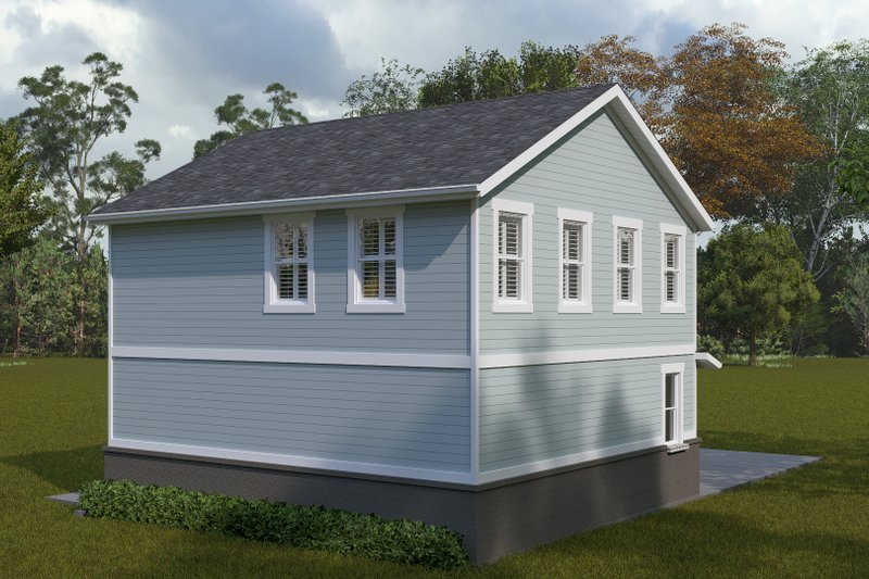 Home Plan - Exterior - Rear Elevation for Traditional House Plan #1060-380 - 2 bed, 1 bath