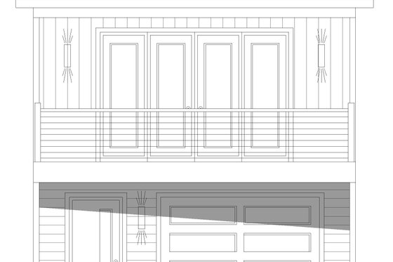 Exterior - Front Elevation 3 for Traditional House Plan #932-628 - 1 bed, 2 bath