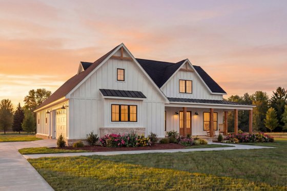 Exterior - Other Elevation for Farmhouse House Plan #1074-137 - 4 bed, 3.5 bath