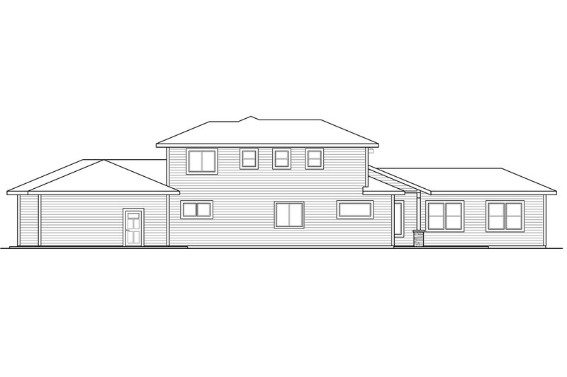 Dream House Plan - Exterior - Other Elevation 1 for Contemporary House Plan #124-1045 - 4 bed, 3.5 bath