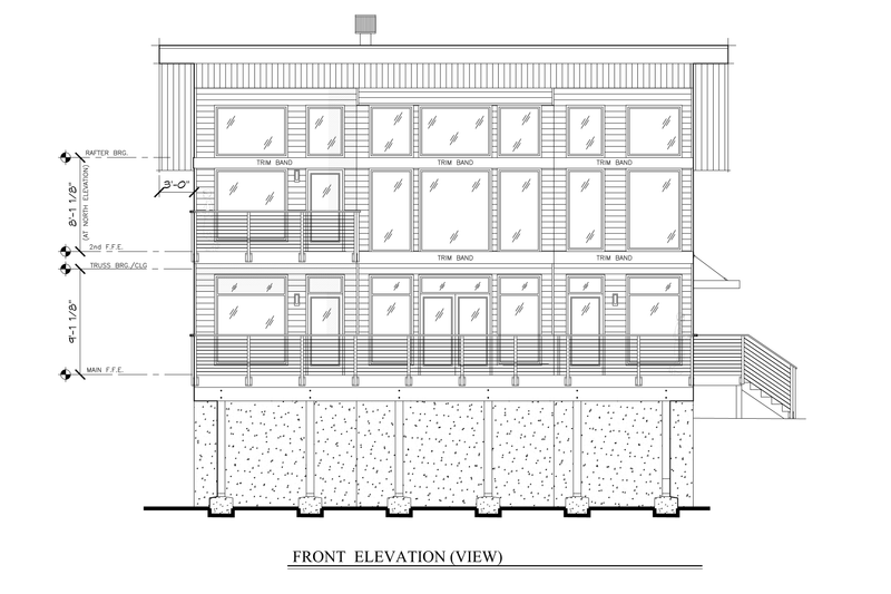 House Plan Design - Exterior - Front Elevation 5 for Modern House Plan #123-116 - 3 bed, 2 bath