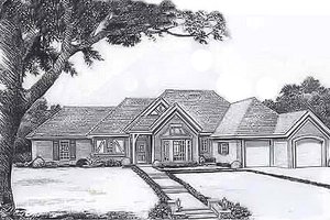 Traditional Exterior - Front Elevation Plan #310-898