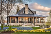 Country Style House Plan - 4 Beds 3 Baths 1966 Sq/Ft Plan #137-375 