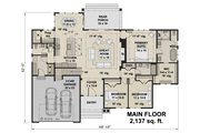 Farmhouse Style House Plan - 3 Beds 2.5 Baths 2137 Sq/Ft Plan #51-1217 