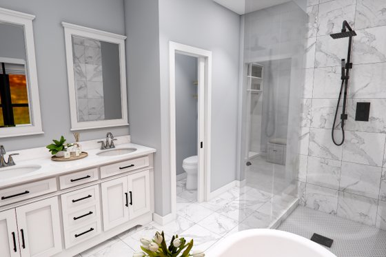 Interior - Master Bathroom 2 for Farmhouse House Plan #51-1363 - 4 bed, 3.5 bath