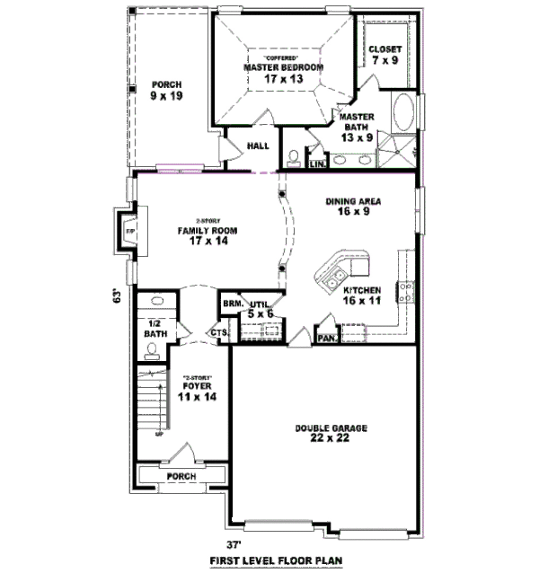 European Floor Plan - Main Floor Plan #81-13800