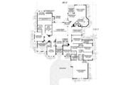 Mediterranean Style House Plan - 5 Beds 4.5 Baths 5131 Sq/Ft Plan #420-124 