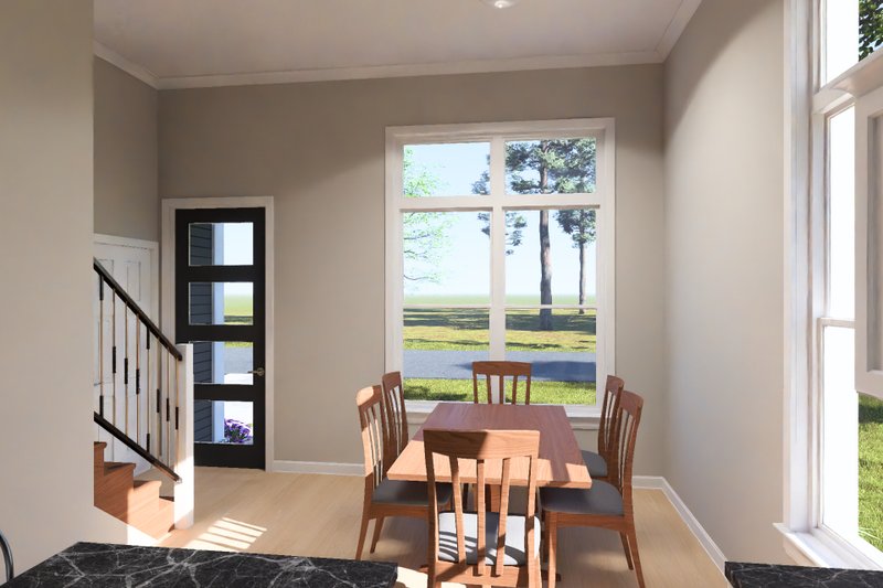 Dream House Plan - Interior - Dining Room for Modern House Plan #513-2477 - 3 bed, 3 bath