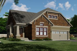 Traditional Exterior - Front Elevation Plan #51-1202